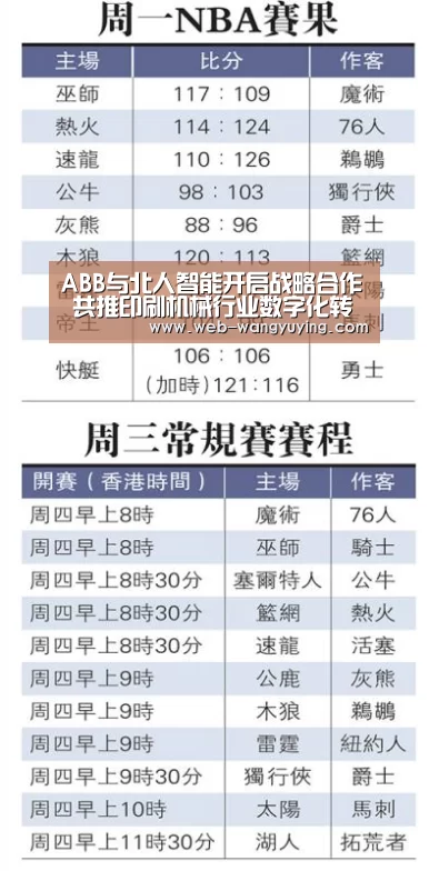 ABB与北人智能开启战略合作 共推印刷机械行业数字化转型_新葡京娱乐官网(图2) 新葡京娱乐官网